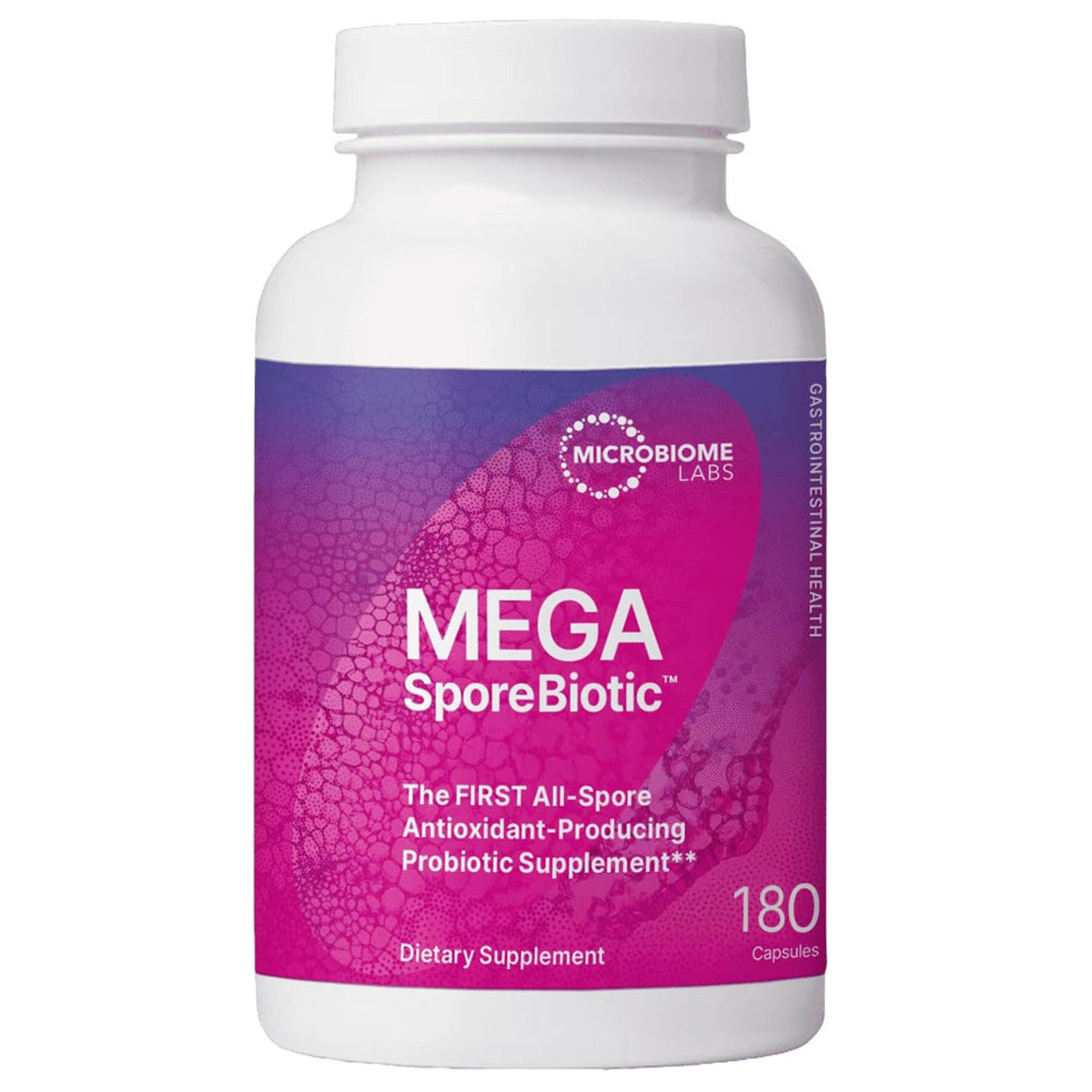 Microbiome Labs MegaSporeBiotic Probiotics for Women & Men - Spore Based Probiotics for Digestive Health - Shelf Stable & Travel-Friendly (180 Capsules)